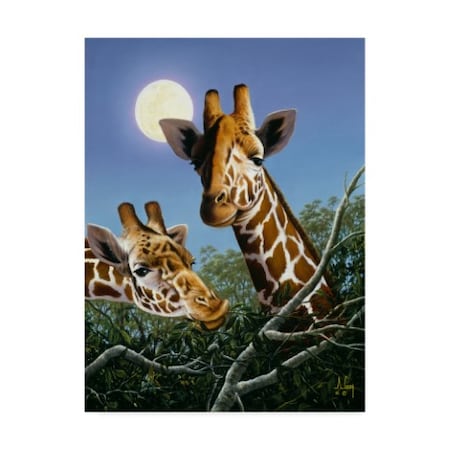 Anthony Casay 'Giraffes 2' Canvas Art,18x24